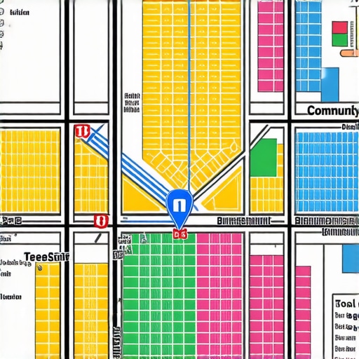 Houston Neighborhood Map with Local Business Highlights Map of Houston neighborhoods with local businesses and community centers marked for local SEO focus.