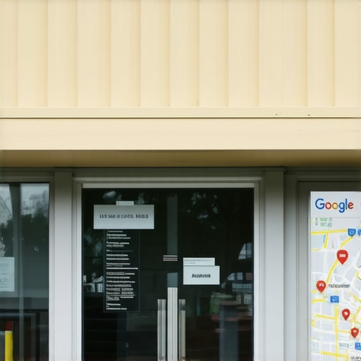 Houston storefront with Google Maps optimization elements