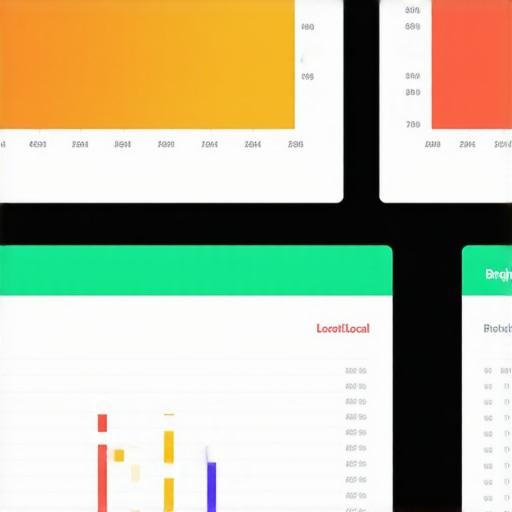 Close-up of BrightLocal's user interface displaying local SEO ranking data