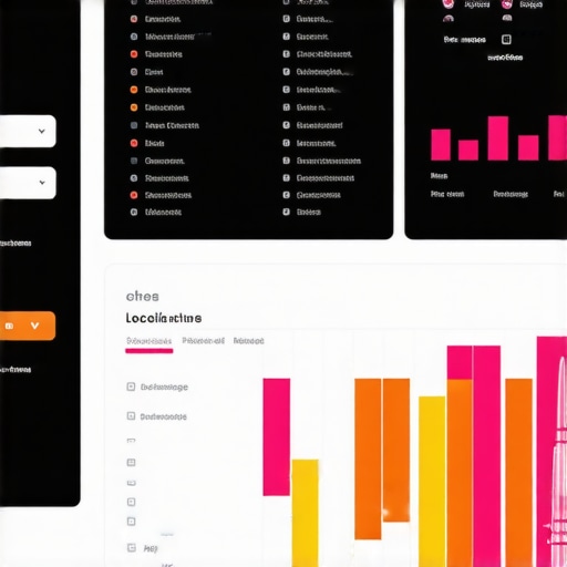 Screenshot of an SEO dashboard showing local review, citation, and ranking metrics