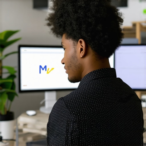 Digital marketer working on Google My Business profile to improve Houston local search rankings.