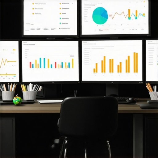 Digital workspace with SEO analytics and citation tools showing Houston local SEO management in action.