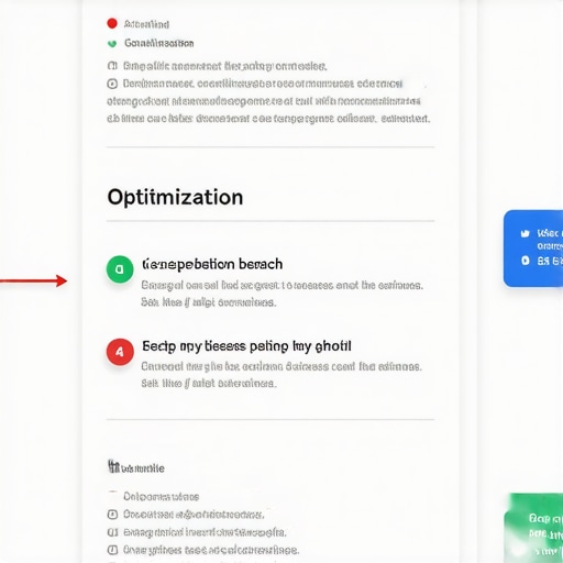 Google My Business dashboard showing optimization sections