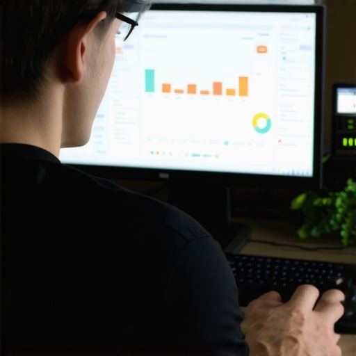 Digital marketing tools for Houston SEO Person analyzing local SEO data on a laptop for Houston maps rankings.