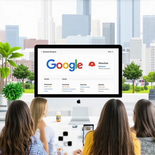 Digital marketers working on Google My Business profiles for Houston businesses.