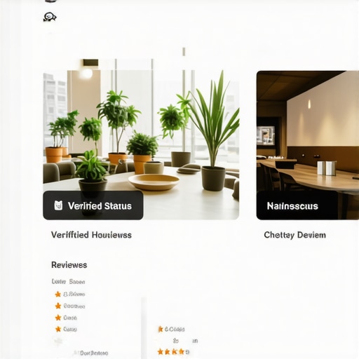 Screenshot of Houston GMB profile with reviews, categories, and verification badge.