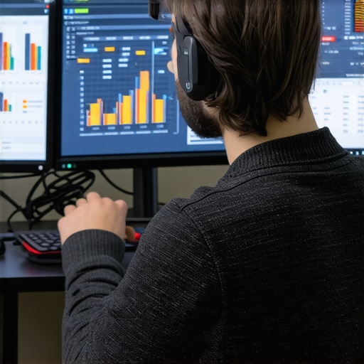 Person analyzing SEO tools on a computer for Houston's Google Maps rankings.